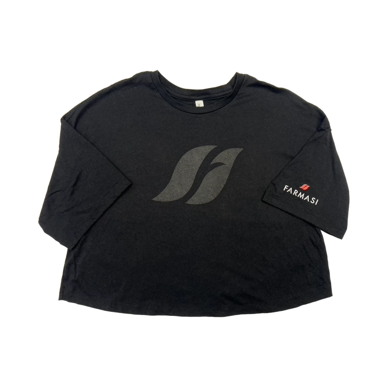image of Farmasi -Jersey Crop Tee - Black - M