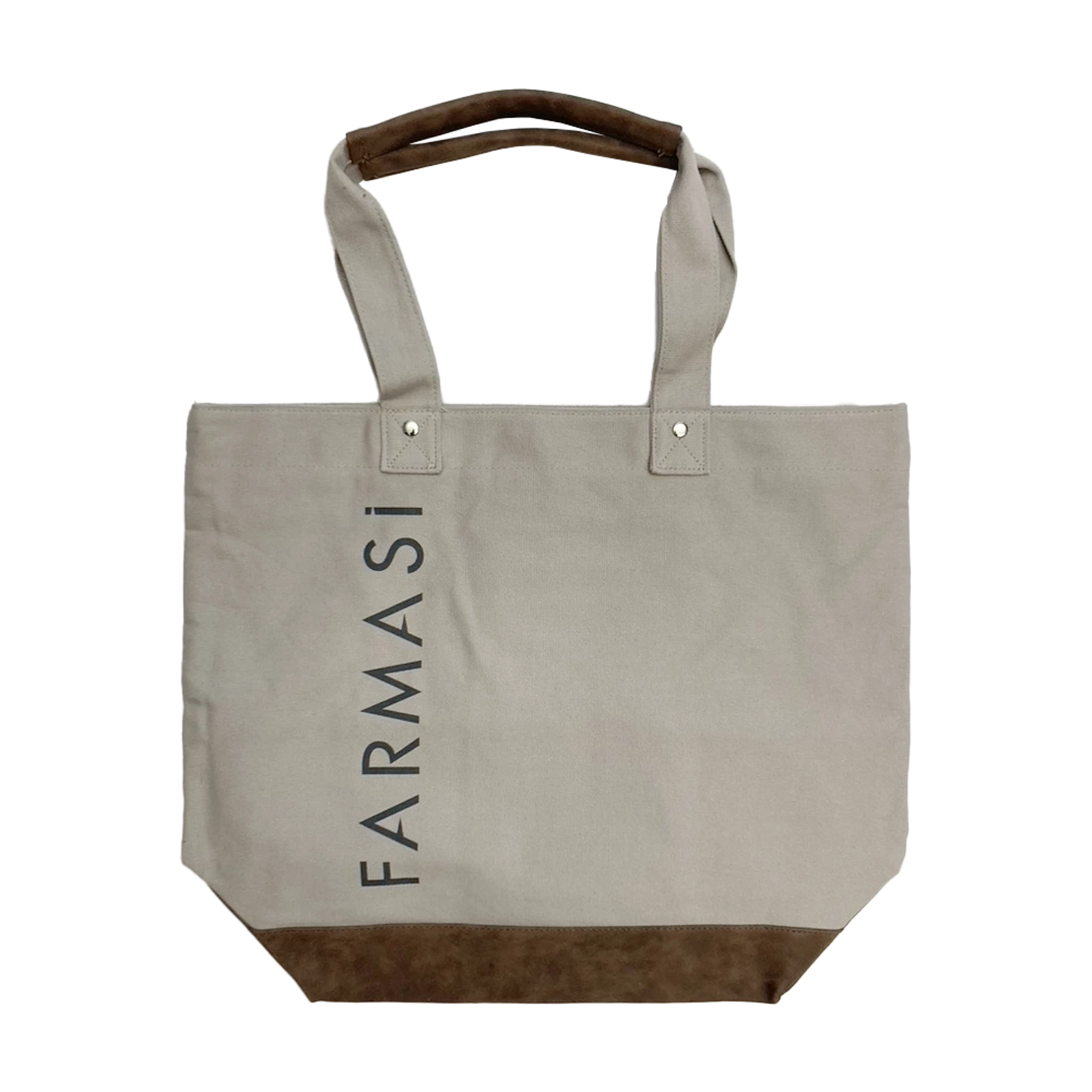 image of Canvas Resort Tote Bag - Concrete/Brown