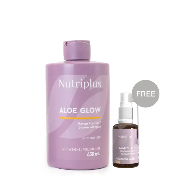 image of Nutriplus Aloe Glow Mango & (FREE Nutriplus Vitamin B12)
